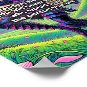 「Be はっきりした, You」マットポスタ高品質ー紙 ポスター (角)