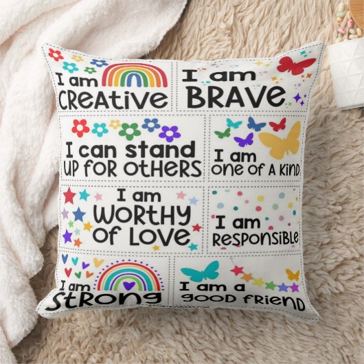 Be はっきりした, You:自信向上装飾用クッション クッション (ブランケット)