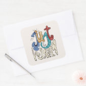 Be はっきりした, You:自分らしく – 自己愛 スクエアシール (封筒)