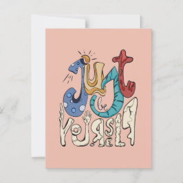 Be はっきりした, You：自分らしく – 自己愛 ポストカード