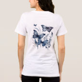 "BE" インスパイア感動的やる気を起こさせる トライブレンドＴシャツ (裏面)