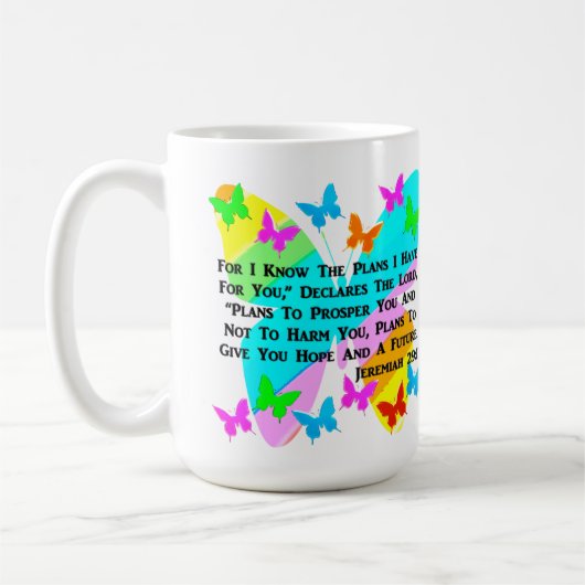 BE インスパイア JEREMIAH 29:11 コーヒーマグカップ (左)