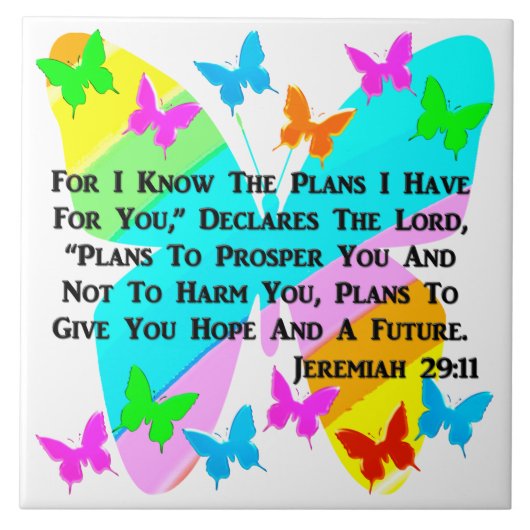 BE インスパイア JEREMIAH 29:11 タイル (正面)