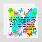 BE インスパイア JEREMIAH 29:11 招待状 (正面/裏面)