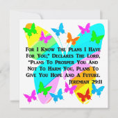 BE インスパイア JEREMIAH 29:11 招待状 (正面)