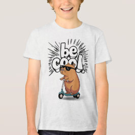 "Be"クールスクーターCapybara Kids T-Shirt トライブレンドＴシャツ