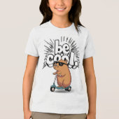 "Be"クールスクーターCapybara Kids T-Shirt トライブレンドＴシャツ (正面)