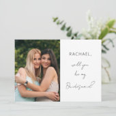 Be シンプル My Bridesmiad写真の提案 招待状 (スタンド正面)