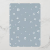 「Be」メリータイポグラフィエレガント写真 箔シーズンカード (裏面)