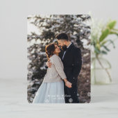 「Be」メリータイポグラフィエレガント写真 箔シーズンカード (立ち正面)