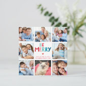 BE メリー 8モダン数々のフォトインスタグラム正方形 シーズンカード (スタンド正面)