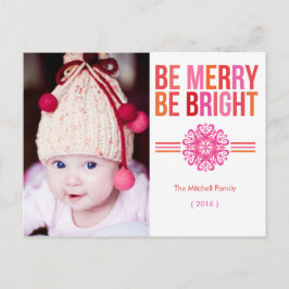 BE メリー BE BE BRIGHT Photo Holidayはがき シーズンポストカード