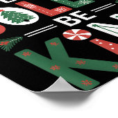 Be-メリー Be Kindシすてきャツメリークリスマス先生 ポスター (角)