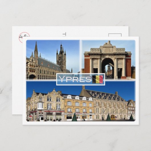 BE ヨープ・ラケンハール、フレランド・フィールズ博物館 - ポストカード (正面/裏面)