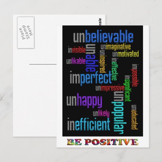 Be 前向き ポストカード (正面/裏面)