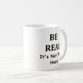 Be 実在 – コーヒーマグカップ – ホワイト (正面右)