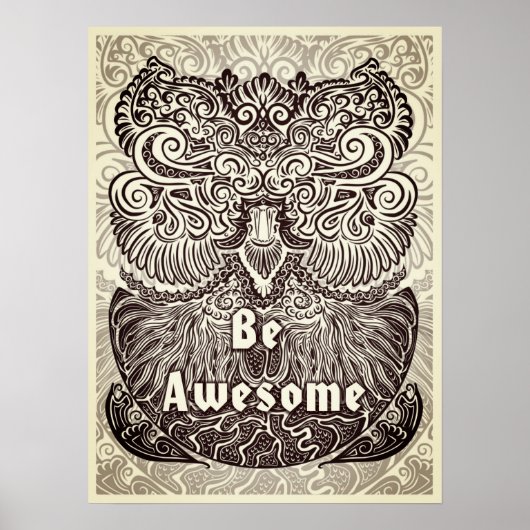 Be -素晴らし文前向き引用文 ポスター (正面)