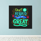 Be 素晴らし Canvas Art キャンバスプリント (インサイチュ (ウッドフロア))