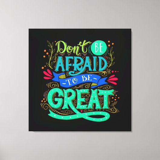 Be 素晴らし Canvas Art キャンバスプリント (正面)