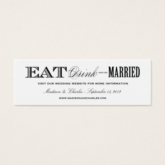 & BE 結婚した |の結婚WEBサイトカード (正面)
