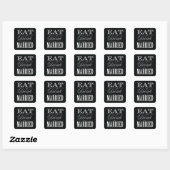 & BE 結婚した |スタンプの設定 スクエアシール (シート)