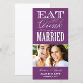 & BE 結婚した | セーブ・ザ・デート案内 セーブザデート (正面/裏面)