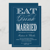 & BE 結婚した |結婚式招待状 招待状 (正面/裏面)