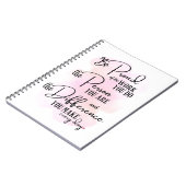 Be 誇りを持った Of The Work You Do ノートブック (左側)