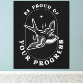 Be 誇りを持った Your Progressやる気を起こさせる引用文 キャンバスプリント (インサイチュ (ウッドフロア))
