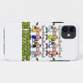 BE 違うおもしろいファンキー牛 Case-Mate iPhoneケース (裏面(横))