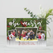 Be 3メリーフォトエバーグリーンホリデーカード シーズンカード (スタンド正面)