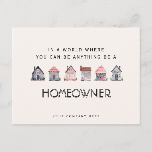 Be aホームオーナーエステート実在マーケティング ポストカード (正面)