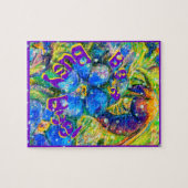 Be a 忙し Bee:虫と忘れいない花 ジグソーパズル (横)