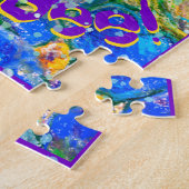 Be a 忙し Bee:虫と忘れいない花 ジグソーパズル (側面)