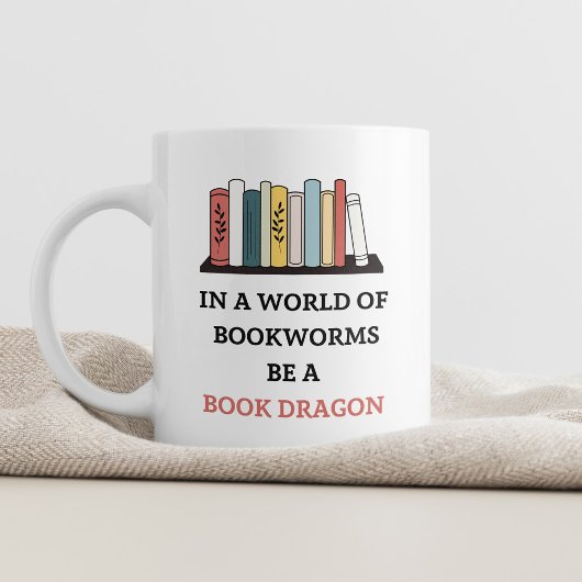 Be a Book Dragon Mugブックラバーギフト コーヒーマグカップ