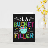 Be A Bucket Filler - Bucket Filler Schoolテーマ カード (黄色い花)