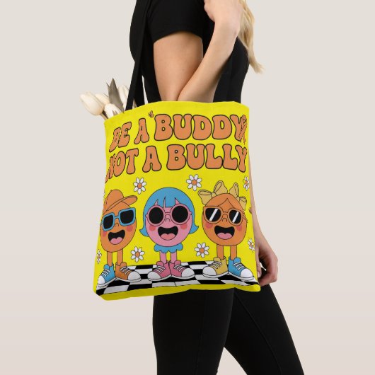 Be a buddy not a bully bag トートバッグ (クローズアップ)