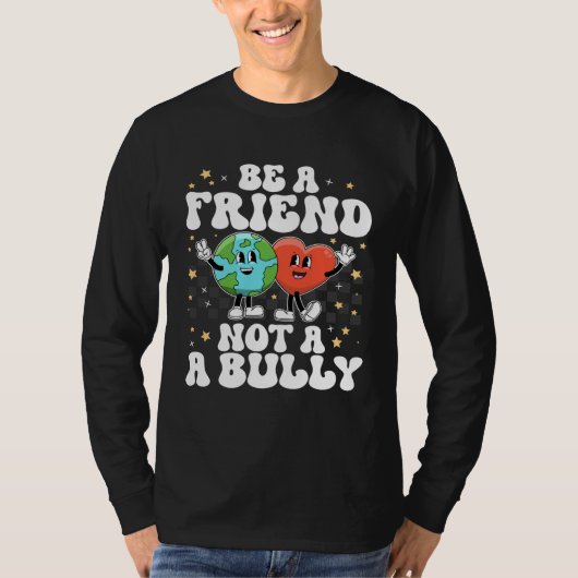 Be A Buddy Not A Bully Positive Inspirational Kind Tシャツ (正面)