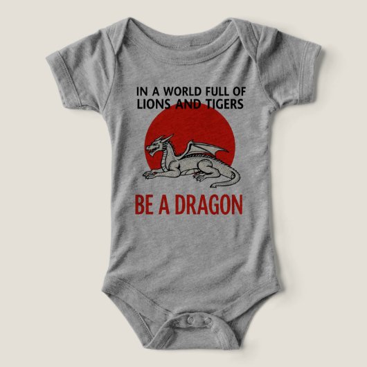 Be a Dragon - ユニークファンタジーデザイン (デザイン正面)