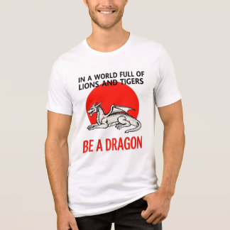 Be a Dragon - ユニークファンタジーデザイン トライブレンドＴシャツ