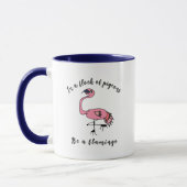 Be a Flamingo - Motivational Mug マグカップ (左)