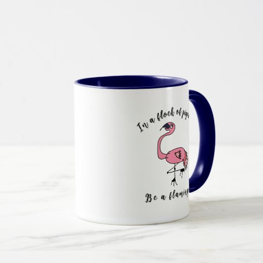 Be a Flamingo - Motivational Mug マグカップ (正面右)