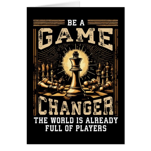 Be a Game Changer - Chess Success Motive (正面)