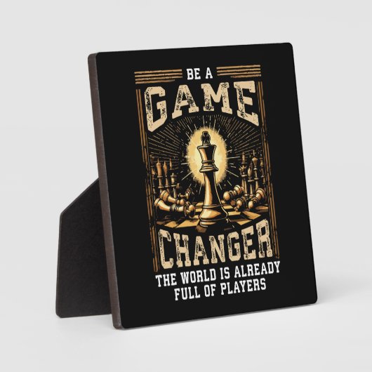 Be a Game Changer - Chess Success Motive フォトプラーク (正面)
