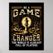 Be a Game Changer - Chess Success Motive ポスター (正面)