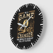 Be a Game Changer - Chess Success Motive ラージ壁時計 (傾斜)