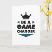 Be A Game Changer Positive Saying Motivation カード (黄色い花)