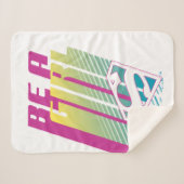 "Be A Girl" Supergirl Graphic シェルパブランケット (正面(横))