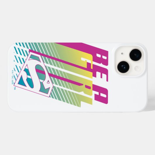 "Be A Girl" Supergirl Graphic Case-Mate iPhoneケース (裏面 (横))