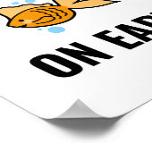 Be a goldfish inspirational motivational positive ポスター (角)